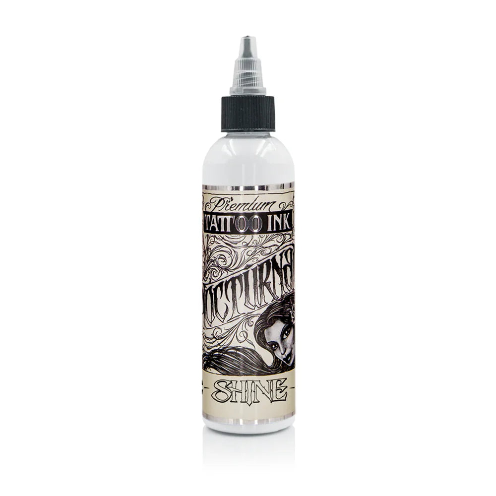 Nocturnal Ink shine white bottle